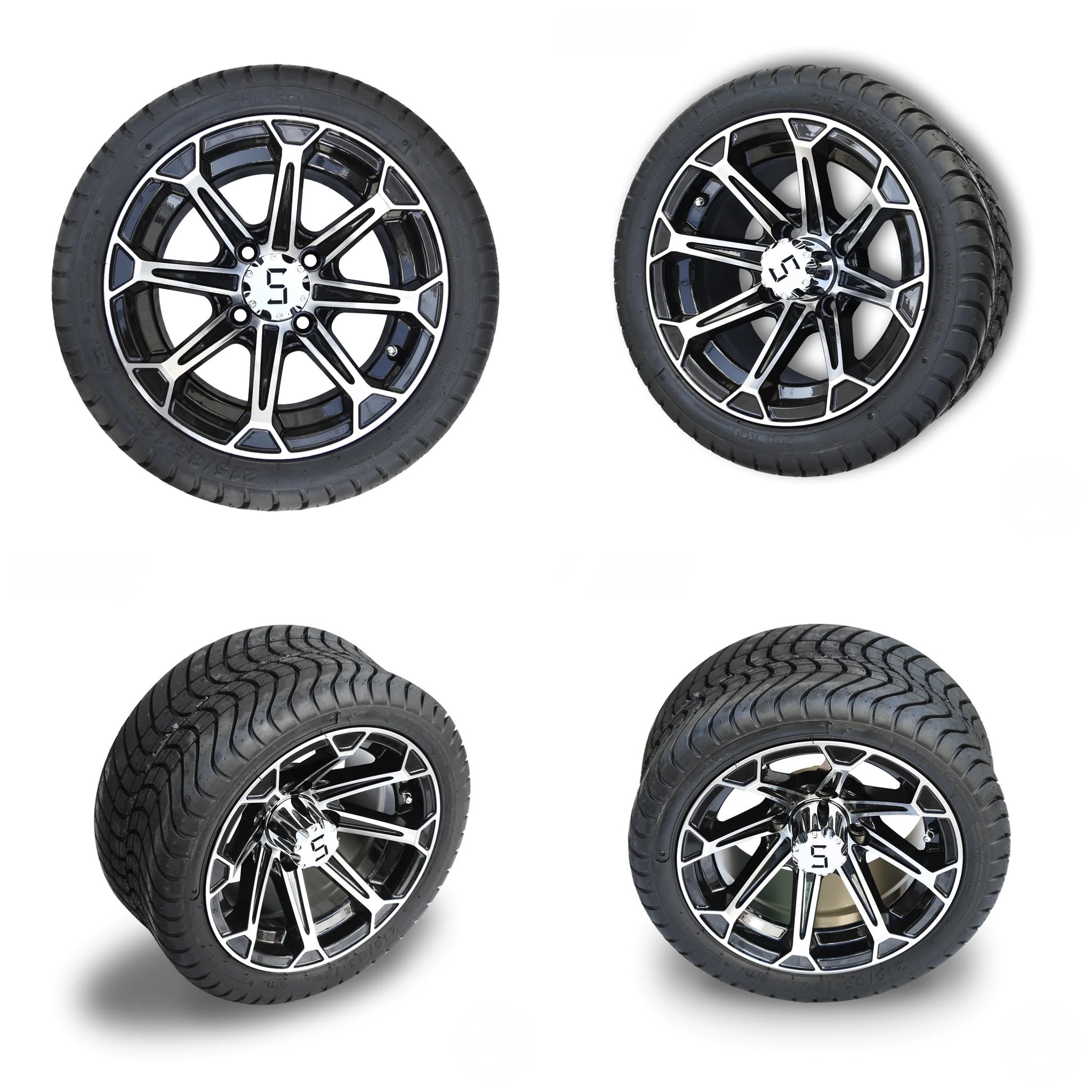 12 Inch Golf Cart Rims and Tires 215/35-12 TR1