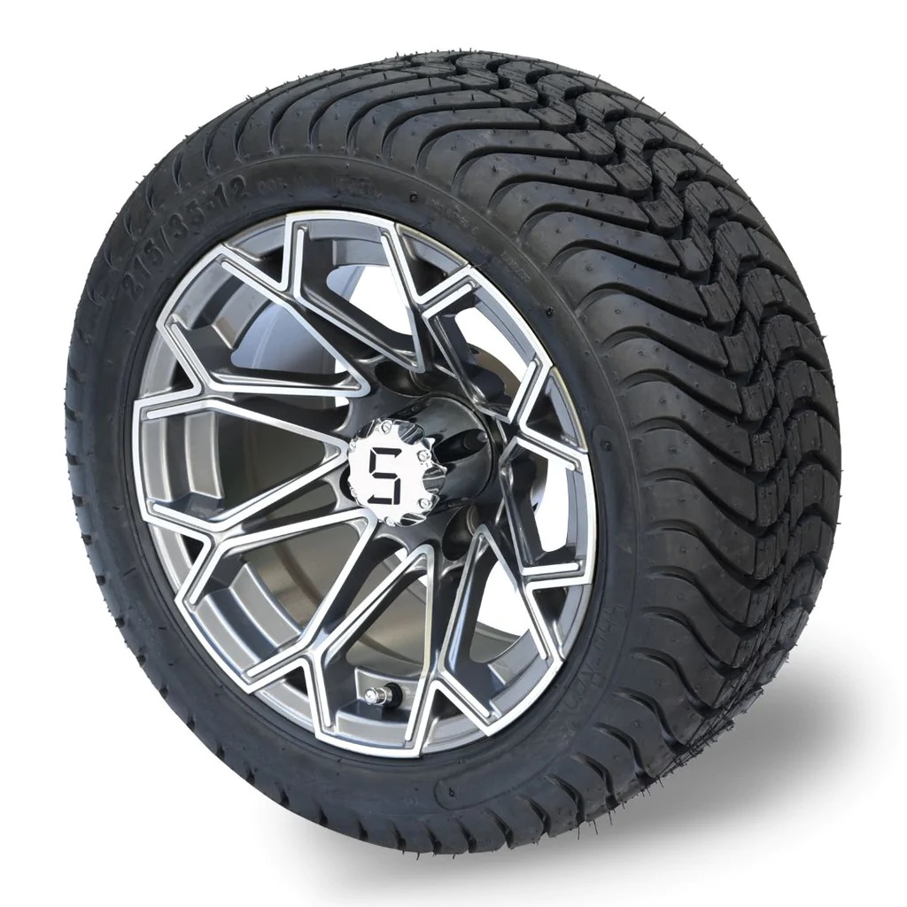 12 Inch Golf Cart Rims and Tires 215/35-12 - TR3 - Image 3