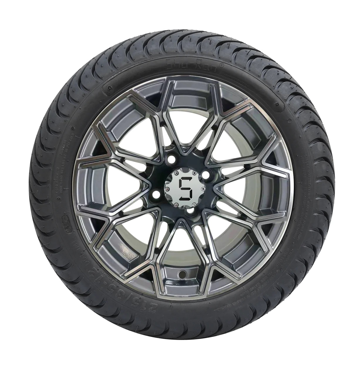 12 Inch Golf Cart Rims and Tires 215/35-12 - TR3 - Image 4