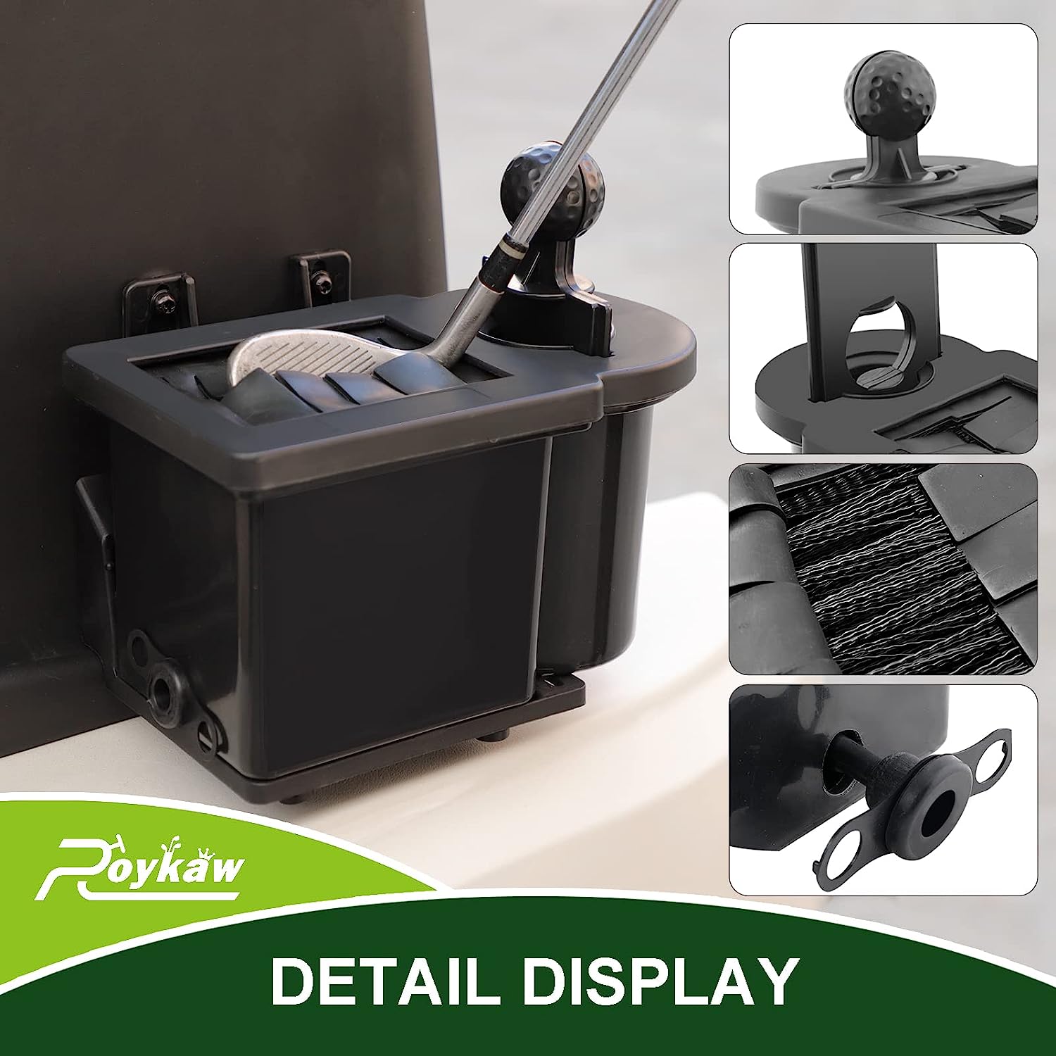 Golf Cart Ball Washer and Club Cleaner with Bracket Kit - Universal fit